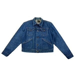 Vintage Wrangler Blue Denim Jean Jacket USA 70's Men's 44